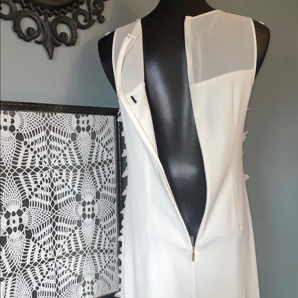 Karl Lagerfeld Textured White Mini Dress - Picture 5 of 7
